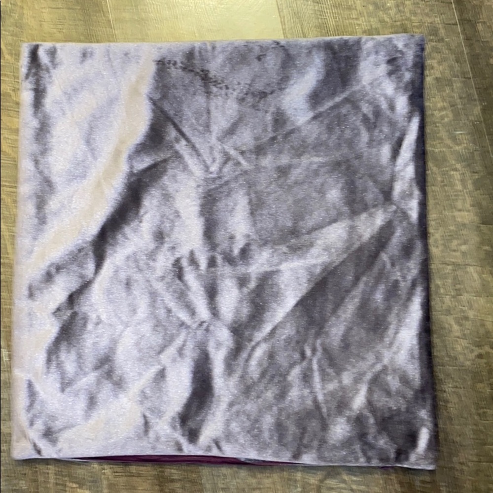 Purple Velour Throw Pillow Case